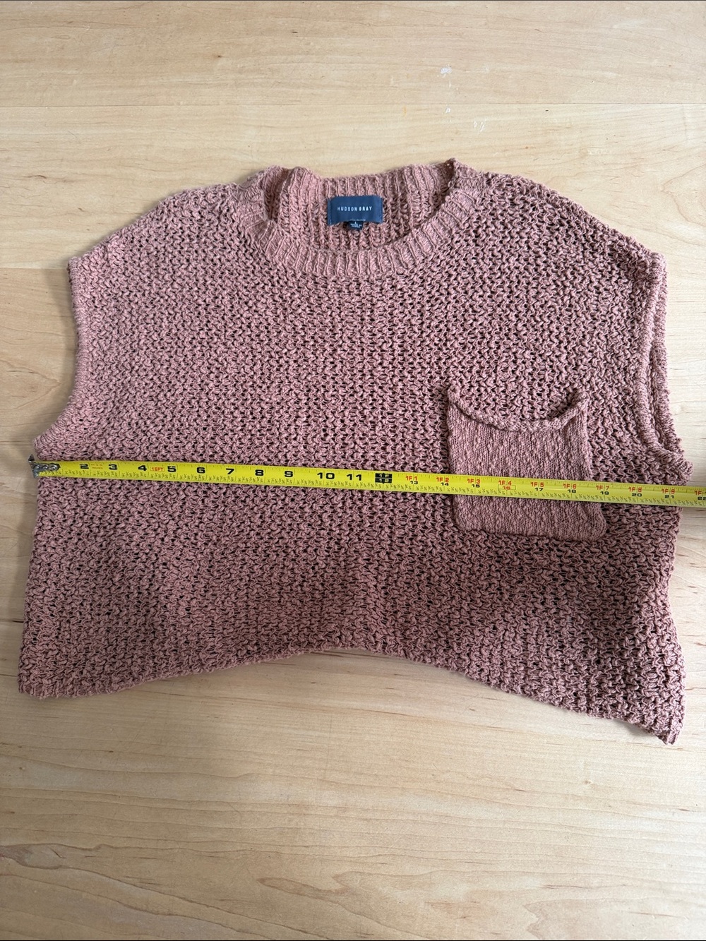 Textured Sleeveless Knit Sweater in Dusty Rose - Hudson Gray - Picture 4 of 5